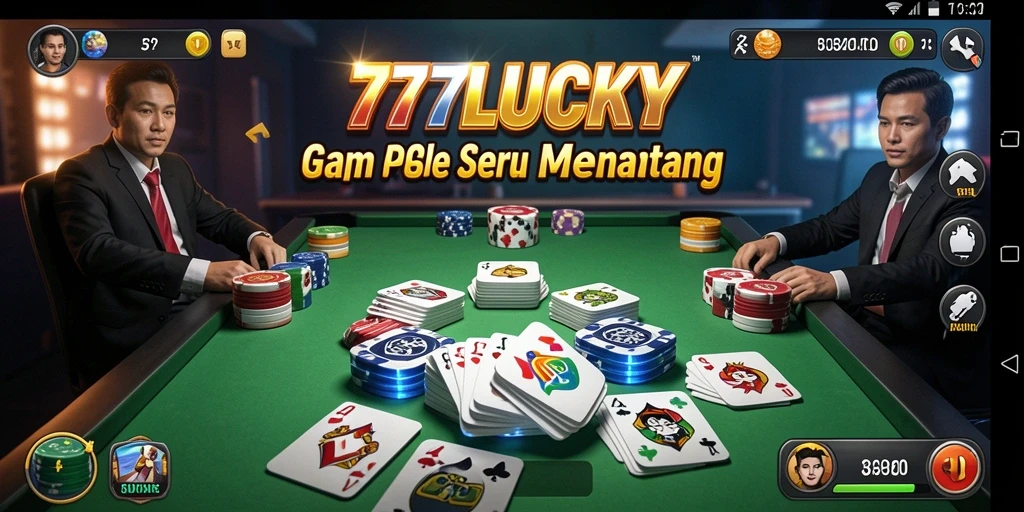 Screenshot gameplay Gaple yang menarik dari 777LUCKY.