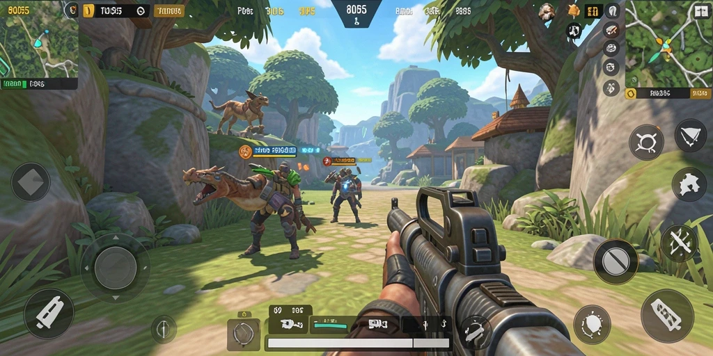 Gameplay seru dan penuh aksi di 8055.