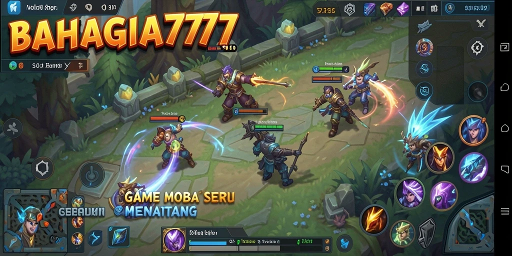 Tangkapan layar menunjukkan momen epik pertarungan dalam BAHAGIA777.