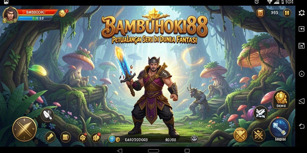 Tampilan gameplay menarik dari BAMBUHOKI88 saat menjelajahi dunia petualangan.