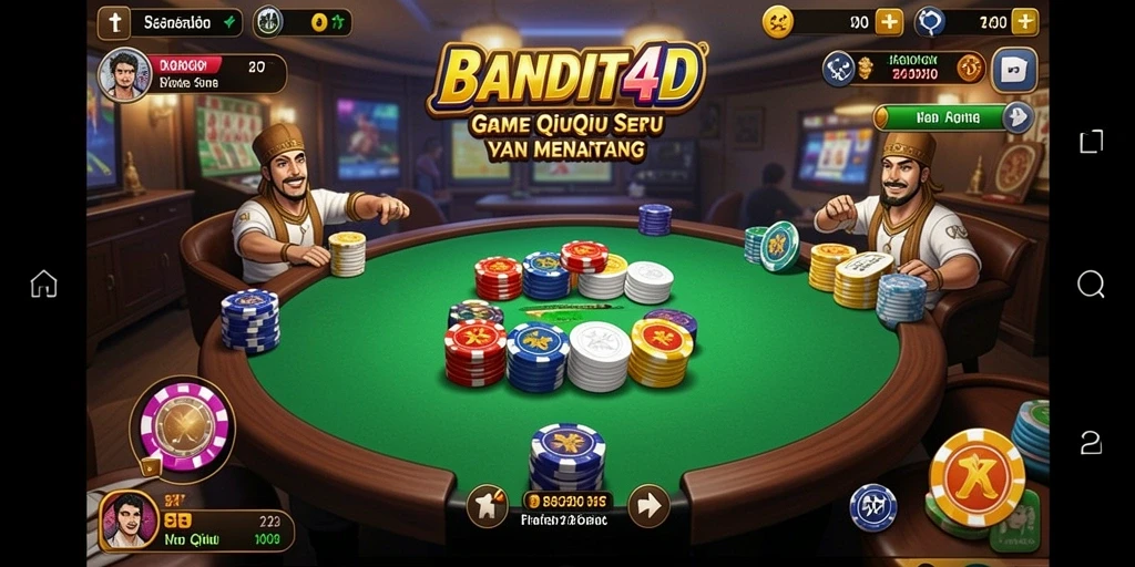 Tampilan gameplay QiuQiu yang menarik di BANDIT4D.