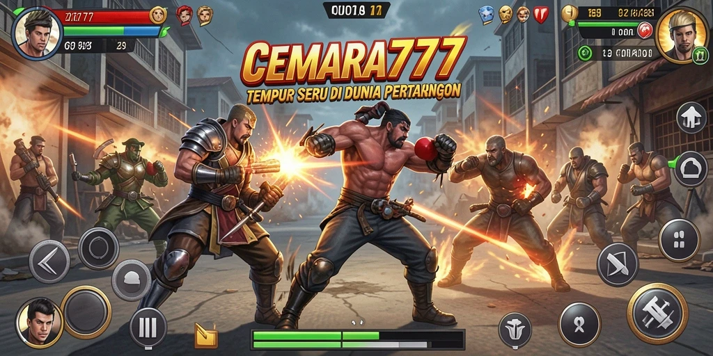 Tampilan gameplay seru di arena pertarungan CEMARA777.