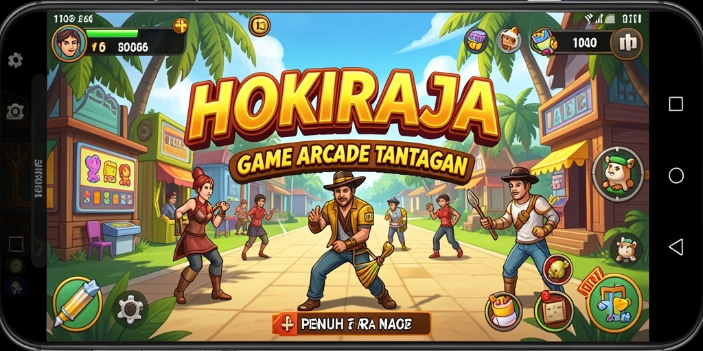 Tampilan gameplay HOKIRAJA yang seru dan menantang dengan grafis yang menarik.