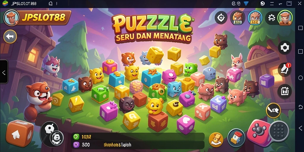 Tampilan menarik dari gameplay Puzzle JPSLOT88.