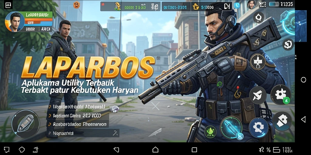 Tampilan antarmuka LAPARBOS yang sederhana dan fungsional.