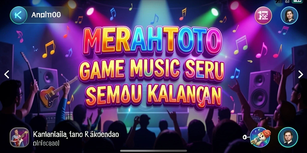 Gameplay seru dari MERAHTOTO yang memadukan musik dan tantangan.