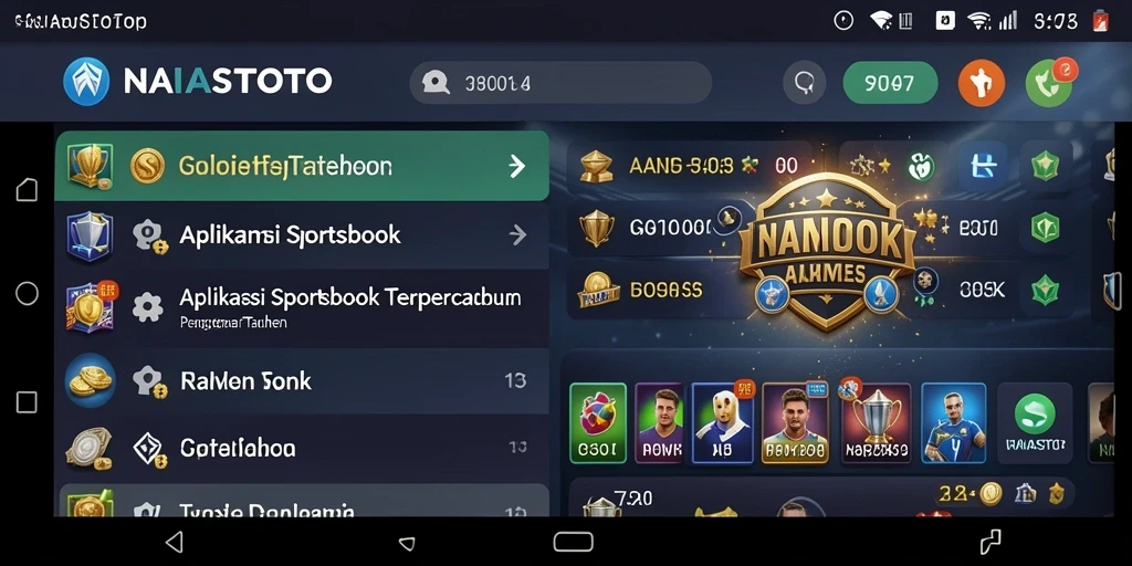 Tampilan gameplay aplikasi Sportsbook NANASTOTO yang menarik.