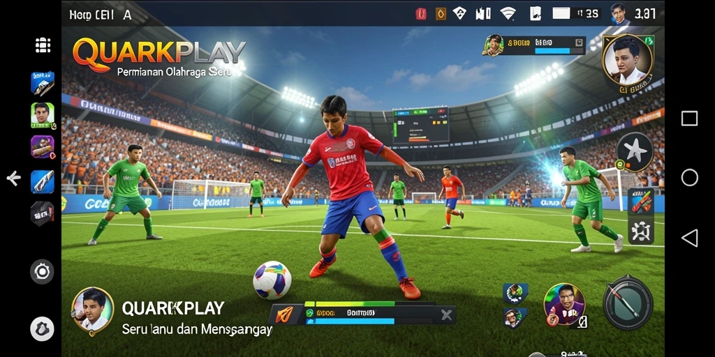 Tampilan gameplay <strong>QUARKPLAY</strong> yang seru dan penuh aksi
