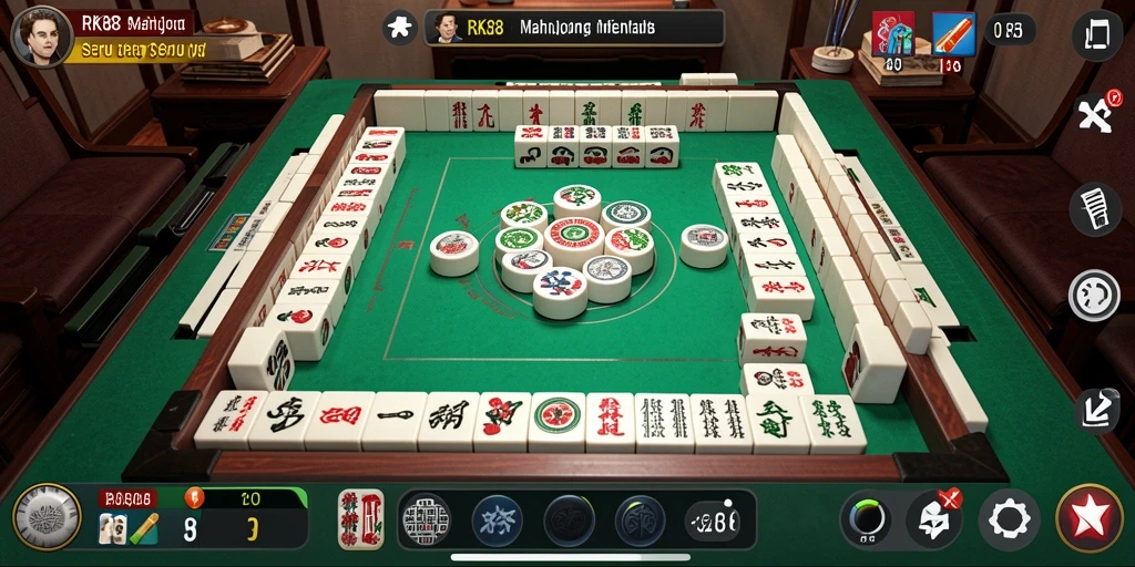 Gameplay menakjubkan RK88 yang menghadirkan pengalaman Mahjong klasik.