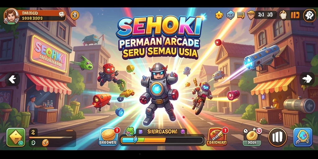Tampilan gameplay SEHOKI yang seru dan penuh warna.