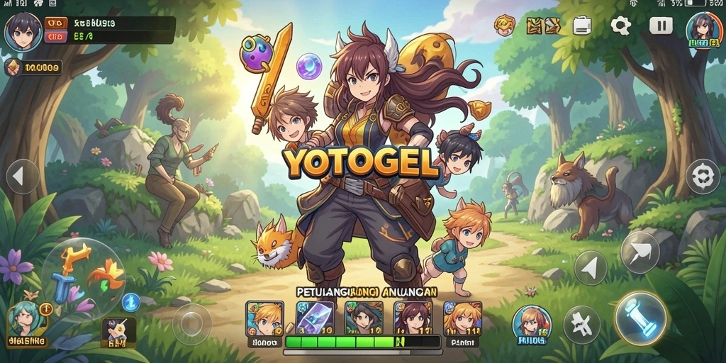 Tampilan gameplay menarik dari YOTOGEL yang penuh warna.