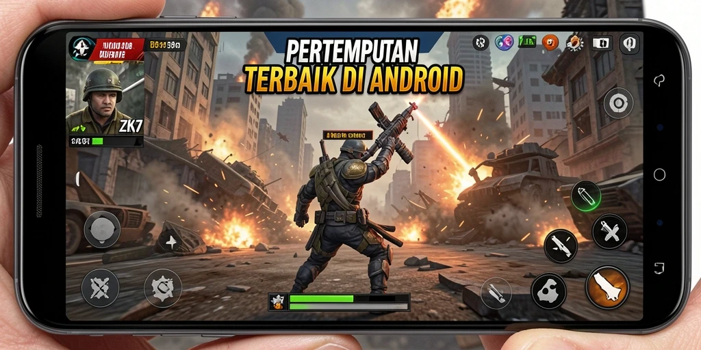 Gameplay seru ZK7 dalam pertempuran Battle Royale.